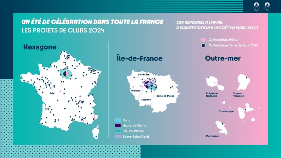 Carte des Clubs 2024 en France