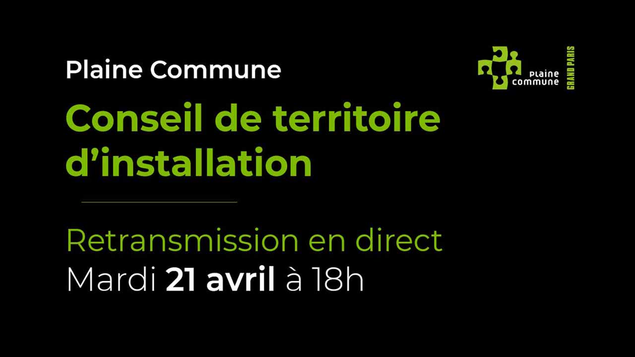 Revoir le conseil d'installation de Plaine Commune